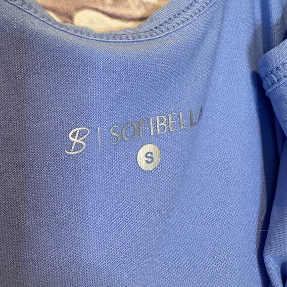 Sofibella Women's Scoop Neck X Back Tennis Pickleball Tank Top Iris Small - Picture 4 of 4